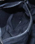 Pre-Loved GG Imprime Backpack Monogram Coated Canvas with Silver Hardware, Black