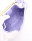 Pre-Loved Sardine Crossbody Bag Intrecciato Leather Mini with Gold Hardware, Lilac