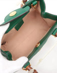 Pre-Loved Diana Bamboo Tote Leather Mini with Gold Hardware, Green