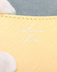 Pre-Loved Buci Crossbody Bag Leather with Silver Hardware, Vanilla Yellow