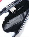 Pre-Loved Peekaboo Handbag Floral Leather Mini with Silver Hardware, Black