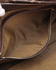 Pre-Loved Mamma Baguette Shoulder Bag Zucca Coated Canvas with Silver Hardware, Brown