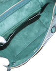 Pre-Loved Belt Bag Handbag Leather Micro with Gold Hardware, Green