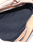 Pre-Loved Navy Cabas Handbag Canvas Plain Mini with Silver Hardware, Natural / Beige