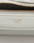 Pre-Loved Romy Shoulder Bag Leather with Gold Hardware, White
