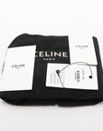 Pre-Loved Triomphe Shoulder Bag Leather with Silver Hardware, Black