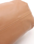 Pre-Loved The Pouch Clutch Leather with Gold Hardware, Camel