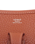 Pre-Loved Evelyne Crossbody Bag Leather PM with Palladium Hardware, Cuivre