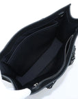 Pre-Loved Sac Plat Tote Monogram Coated Canvas with Silver Hardware, Black