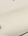Pre-Loved Sylvie Crossbody Bag Leather Mini with Gold Hardware, White