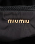 Pre-Loved Nappa Leather Hobo Shoulder Bag Leather with Gold Hardware, Black