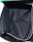 Pre-Loved Le Cagole Handbag Leather Mini with Aged Silver Hardware, Green