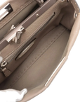 Pre-Loved Peekaboo Handbag Leather Regular with Silver Hardware, Taupe