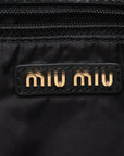 Pre-Loved Padded Nappa Leather Hobo Shoulder Bag Leather with Gold Hardware, Black