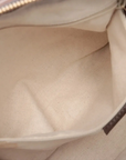 Pre-Loved Sukey Handbag Diamante Leather with Gold Hardware, Brown
