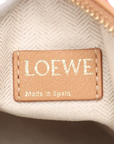 Pre-Loved Anagram Pochette Shoulder Bag Anagram Canvas Small with Gold Hardware, Red and Beige