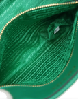 Pre-Loved Symbole Tote Triangle Leather Small with Gold Hardware, Green