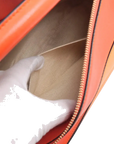 Pre-Loved Puzzle Handbag Colorblock Leather Medium with Gold Hardware, Orange