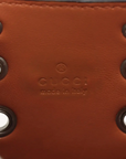 Pre-Loved Jackie Shoulder Bag Leather Small with Silver Hardware, Cognac Brown