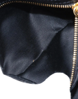 Pre-Loved Matelassé Bowling Bag Handbag Quilted Leather Mini with Gold Hardware, Black