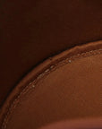 Pre-Loved Triomphe Drawstring Bucket Bucket Bag Triomphe Canvas Coated Small with Gold Hardware, Brown
