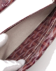 Pre-Loved Saint Louis Tote Goyardine Coated Canvas GM with Silver Hardware, Burgundy