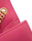 Pre-Loved Kate Tassel Shoulder Bag Leather Medium with Gold Hardware, Pink