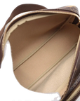 Pre-Loved Reporter PM Crossbody Bag Monogram Coated Canvas PM with Gold Hardware, Brown