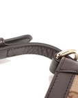 Pre-Loved Jackie Crossbody Bag Monogram Coated Canvas Mini with Gold Hardware, Beige Brown