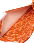 Pre-Loved Saint Louis Tote Chevron Coated Canvas PM with Silver Hardware, Orange