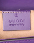 Pre-Loved Padlock Shoulder Bag Monogram Leather Mini with Gold Hardware, Purple