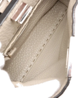 Pre-Loved Peekaboo Selleria Handbag Leather Mini with Silver Hardware, Pink
