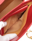 Pre-Loved Handbag Leather with Gold Hardware, Red