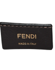 Pre-Loved Mon Tresor Bucket Bag FF Logo Embossed Leather Mini with Gold Hardware, Black