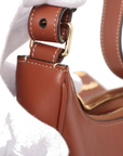 Pre-Loved Ava Triomphe Shoulder Bag Leather Small with Gold Hardware, Tan