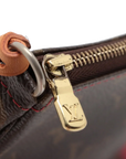 Pre-Loved Pochette Accessoires Cerises Pochette Monogram Coated Canvas with Gold Hardware, Brown