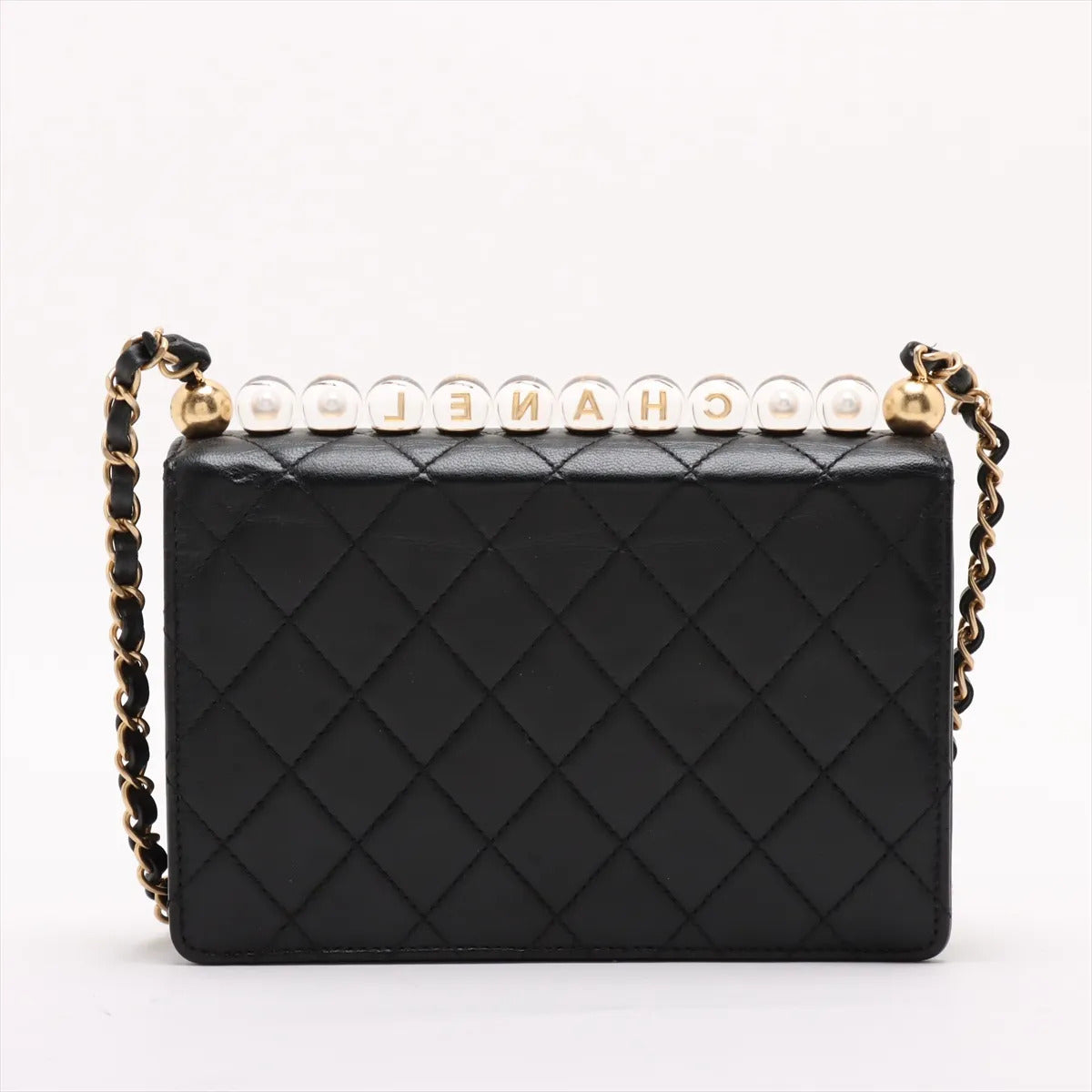 Pre-Owned Chanel 2020 Small Chic Pearls Flap Bag by Karl Lagerfeld
