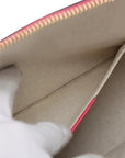 Pre-Loved Horsebit 1955 Handbag Woven Raffia Mini with Gold Hardware, Pink