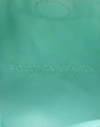 Pre-Loved Hop Crossbody Bag Intrecciato Leather Mini with Gold Hardware, Turquoise