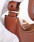 Pre-Loved Ava Triomphe Shoulder Bag Leather Small with Gold Hardware, Tan