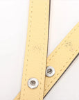 Pre-Loved Buci Crossbody Bag Leather with Silver Hardware, Vanilla Yellow