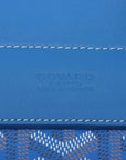 Pre-Loved Alpin Mini Backpack Goyardine Coated Canvas Mini with Silver Hardware, Blue