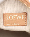 Pre-Loved Anagram Pochette Shoulder Bag Anagram Canvas Small with Gold Hardware, Red and Beige