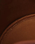 Pre-Loved Triomphe Drawstring Bucket Bucket Bag Triomphe Canvas Coated Small with Gold Hardware, Brown