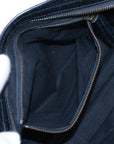 Pre-Loved Classic City Handbag Striped Leather Small with Aged Bronze Hardware, Black, White, Pink, Red