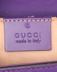 Pre-Loved Padlock Shoulder Bag Monogram Leather Mini with Gold Hardware, Purple