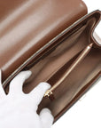 Pre-Loved Horsebit 1955 Handbag Monogram Coated Canvas with Gold Hardware, Beige/Brown
