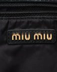 Pre-Loved Padded Nappa Leather Hobo Shoulder Bag Leather with Gold Hardware, Black