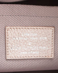 Pre-Loved Shimmer Comète Shoulder Bag Monogram Leather with Silver Hardware, Pink