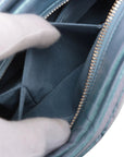Pre-Loved Gabrielle Shoulder Bag Quilted Leather Small with Mixed Gold and Silver Hardware, Iridescent Blue